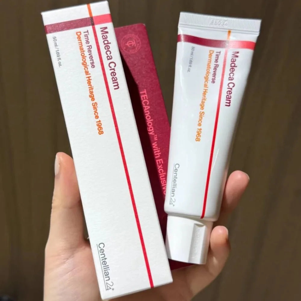 Korea Madeca Cream Time Reverse Moisturizer Long Lasting Hydration Dry Skin Daily Skincare Barrier Repair Reduce Wrinkles Lift