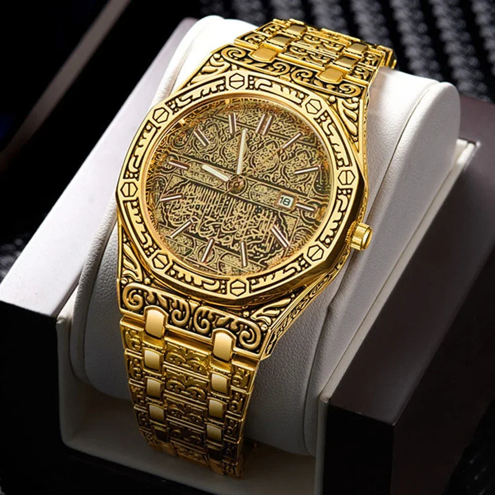 New Luxury Men Watches Fashion Men Stainless Steel Watch Calendar Quartz Wristwatch Business Watches Man Clock Relogio Masculino
