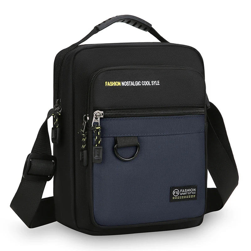 Men Crossbody Bag Single Shoulder Bags Big Capacity Storage Bag Fashion Multi-Pockets Business Crossbody Bags