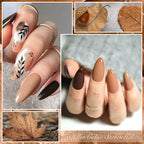 7ml Coffee Brown Gel Nail Polish Autumn Winter Nail Art Gel Varnish Semi Permanent Nail Supplies DIY Manicure Hallowee Nails