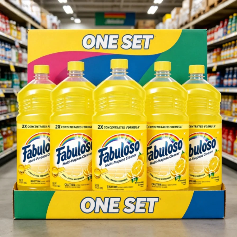 Household Favorite! | Large capacity | Multi-Purpose Cleaner Concentrate No Rinse Floor Cleaner Refreshing Lemon Scent  All-Purpose Cleaning Solution for Home Kitchen Bathroom Surfaces