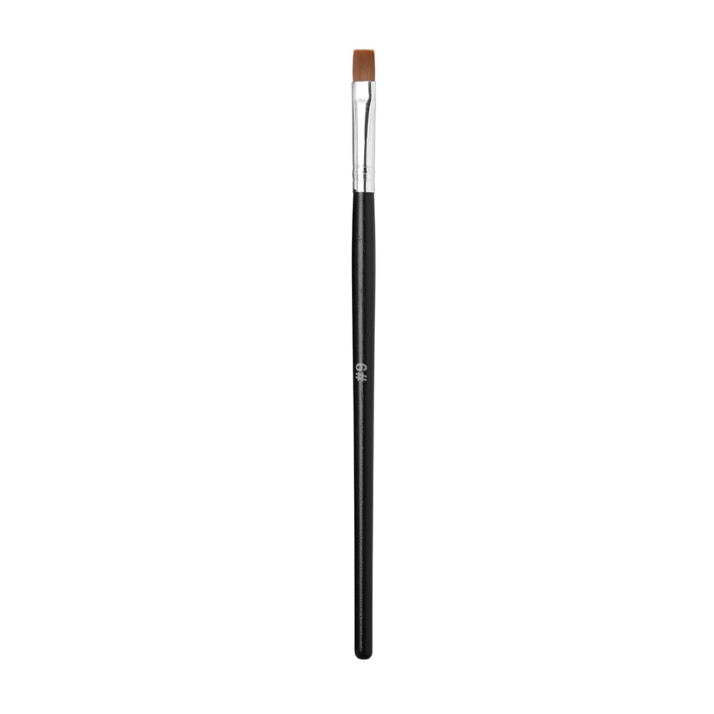 Nail Art Brush Flat Tilted Manicure Brush Nylon Hair Wooden Handle Drawing Brush for Nails Paint Gel Brush Pen Extension Design
