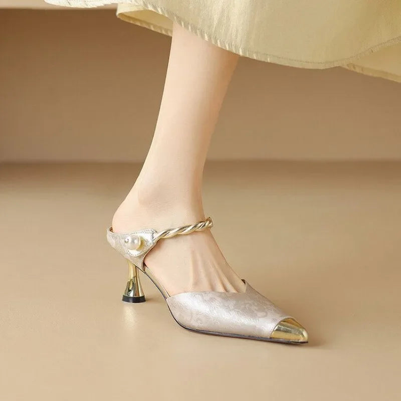Shoes for Women Mules Sandals Fashion Woman Slippers Cheap Liquidation Easy Wears Slides Original New Collection Style Unique 39