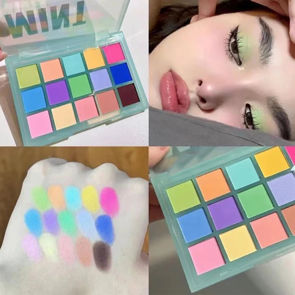 15 Shades Eyeshadow Makeup Palette Shimmer Matte Metallic High Pigmented Neutral Bold Waterproof Eyes Shadow Make Up Set