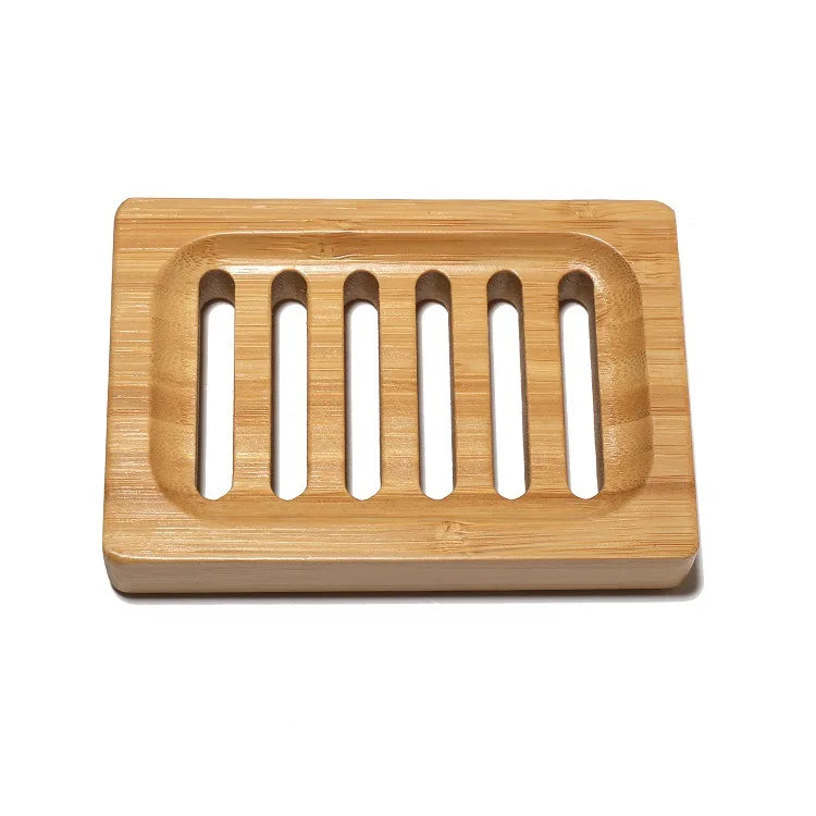 Bamboo Case Tray Wooden Prevent Mildew Drain Soap Box Natural Bamboo Dishes Bath Soap Holder Container Bathroom Washroom Tools