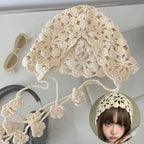 Knitted Hats Handmade Hollowed Knit Cap Literary Fisherman's Hat Crocheted Hat Ethnic Baotou Cap Cotton Pullover Hat Breathable