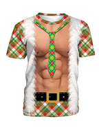 Fashion 3D Merry Christmas Printed T Shirt Happy Santa Claus Xmas Christmas Trees Graphic Tee Shirts Kid Funny Short Sleeves Top