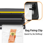 Automatic Vacuum Sealer Machine for Home & Commercial Use Dry & Wet Food Packaging & Preservation Built-in Bag Cutter 5mm Seal