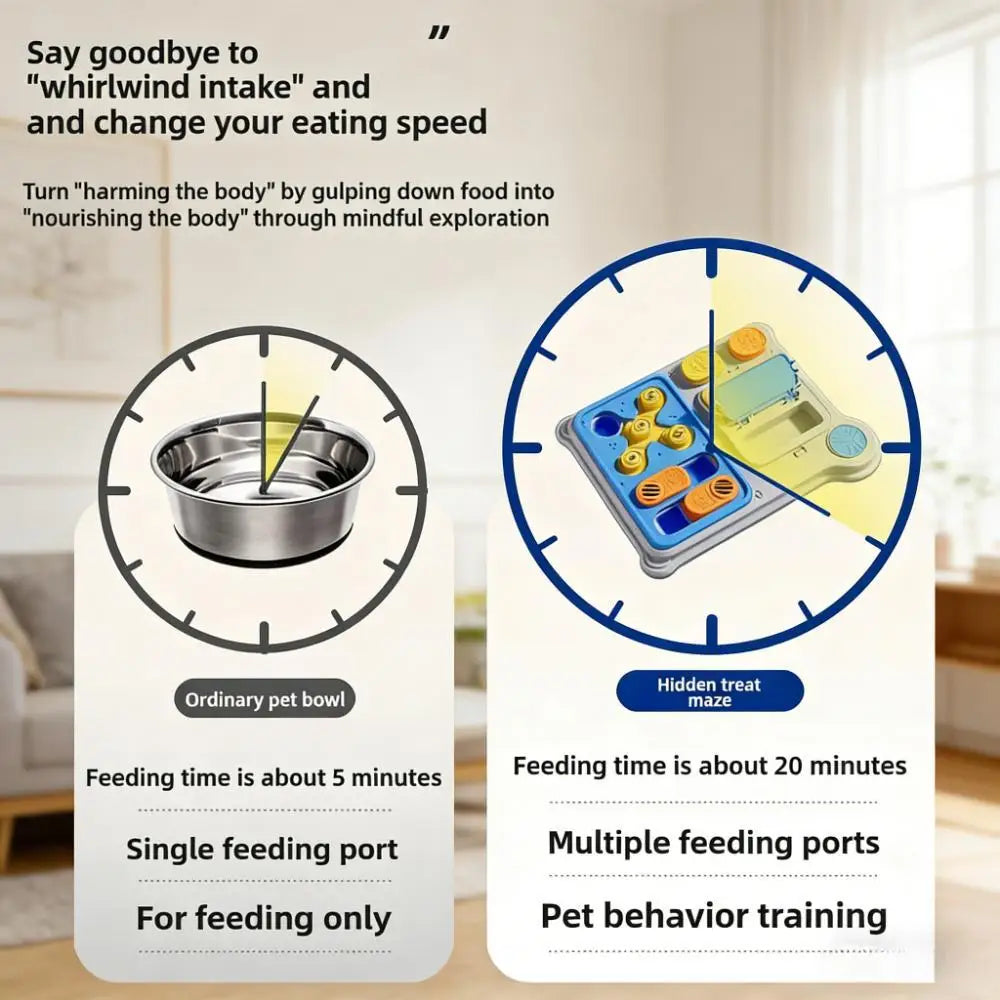 Interactive puzzle toy for small/medium/large dogs, feeding & training use, improves IQ