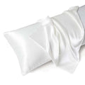 1 Pair Satin Pillowcase - Anti-Allergy Breathable Bedding Polyester Satin with Envelope Closure Machine Washable & Skin-Friendly