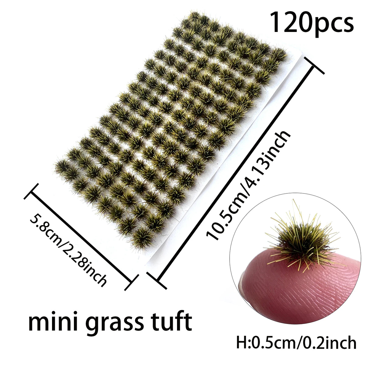 Micro Miniature Grass Cluster Model Sand Scene DIY Material Realistic Grass Tuft Miniature Grass Bushes Plant Cluster Scenery