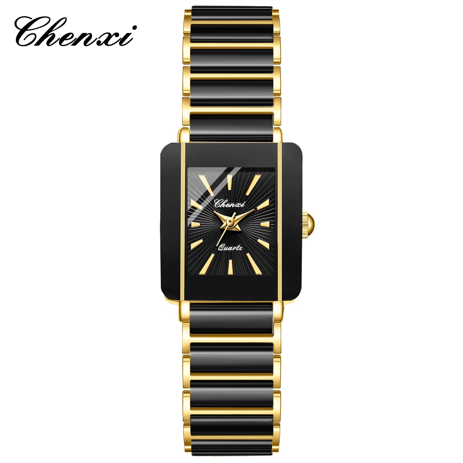 CHENXI Fashion Luxury Couple Watches Top Brand Men Women Quartz Wristwatch Lover Waterproof Stainless Steel Valentine Gift