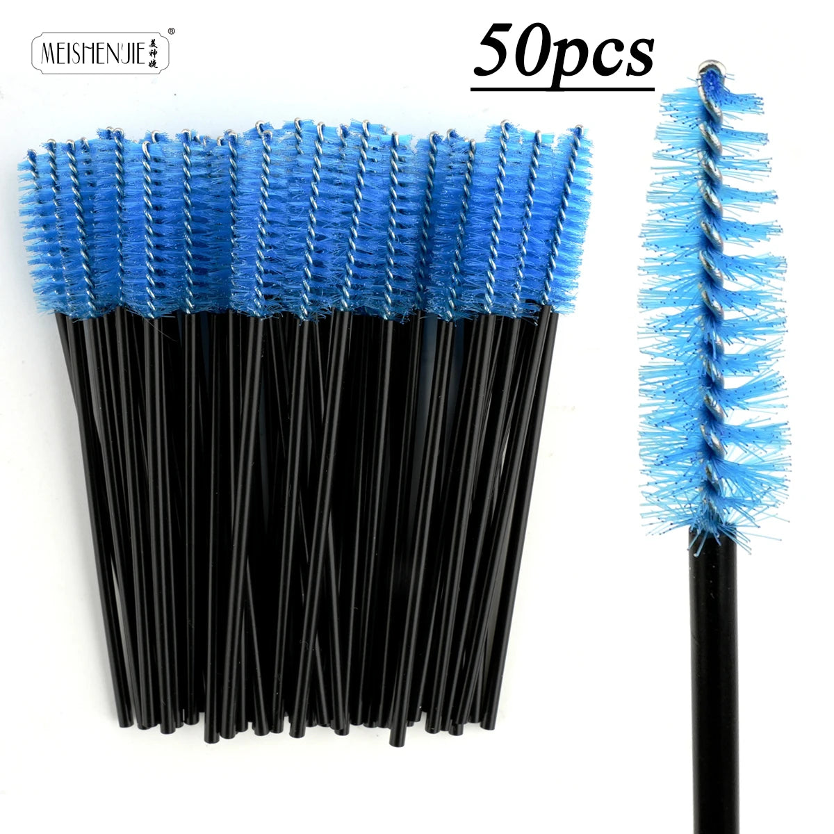 MEISHENJIE Hot Sale Eyelashes Brush Comb 5-50 PCS Eye Lashes Extension Mascara Wands Makeup Professional Makeup Beauty Tools