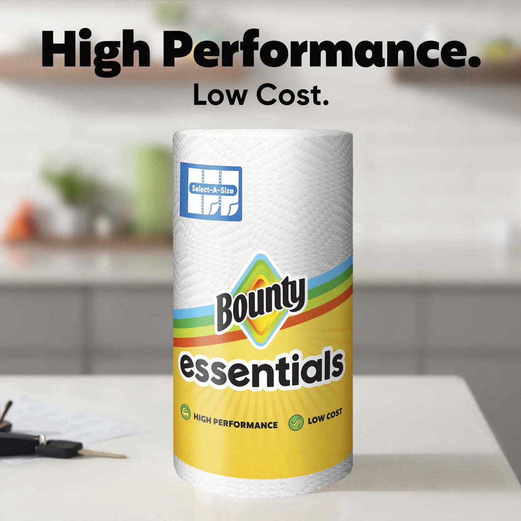 Holiday Bulk Savings | Large Capacity Value Pack | White Select-A-Size Paper Towels in Commercial Pack | Durable and budget-friendly to handle all kinds of daily household messes