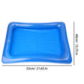Blue Inflatable PVC Tray Reusable Cleaning Basin Kids Sensory Learning Activity Tray Sandbox for Play Sand,Water Fishing Games