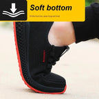 Work Shoes With Steel Toe Boots Anti Smash Safety Shoes Men Women Light Work Sneakers Breathable Anti-Stab Indestructible Shoes