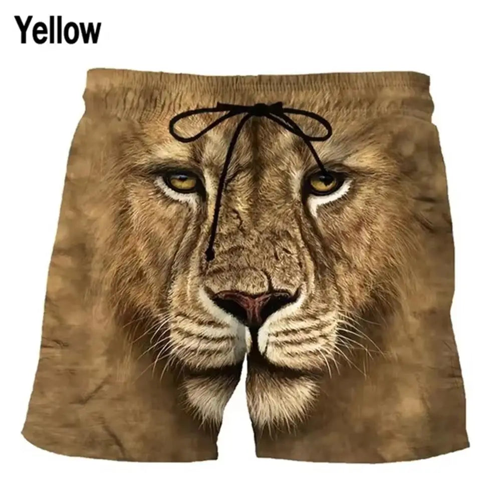 3D Funny Elephant Animal Beach Men Shorts Hawaiian Surf Board Men Short Pants Swim Trunks Women Swimsuit Kid Shorts Pants Y2k