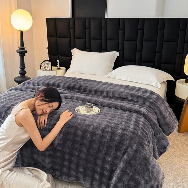 1pc Plaid Flannel Blanket Multi-color Warm Soft Cozy Throw Blanket Sofa Bed Room Decor Office Nap Blanket Christmas Gifts