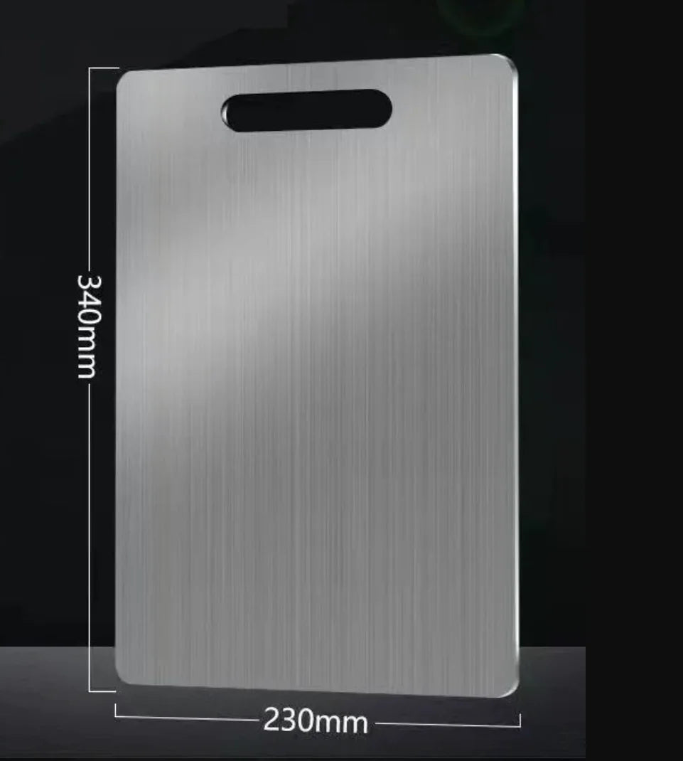 WXCOO 5 Sizes Household Kitchen Boards Thickened Stainless Steel Cutting Board Kitchen Fruit Vegetable Kneading Dough Board