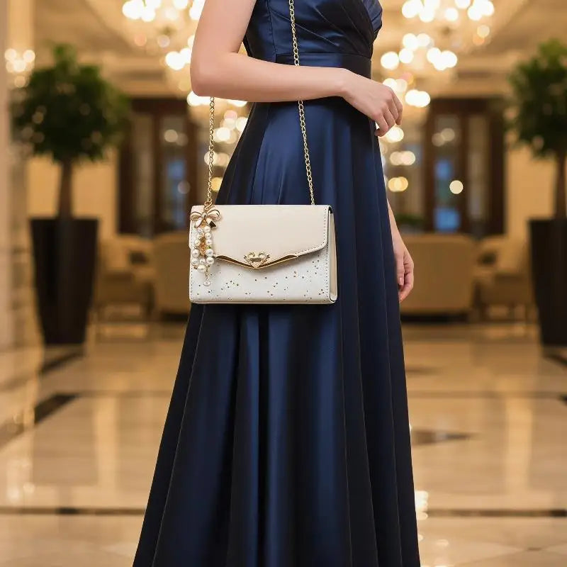 Korean Version Women's Crossbody Bag Sequin Chain Shoulder Bag Mobile Phone Bag