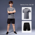 Children's Sportswear 2025 Summer Running Sportswear Boys Quick Dry Two-Piece Set Gym Clothing Fitness Suits With Shorts