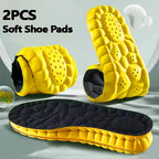 4D Sports Insoles Shoes PU Sole Soft Breathable Shock Absorption Cushion Heavy Duty Support Pain Relief Running Orthopedic Care