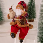 1pc Collectible Dolls Sitting Santa Claus Decorations Gift for Friends Indoor Decoration Atmospheric New Year Christmas Gift