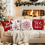 40/45/50cm Red Christmas decoration Cushions Pillowcase Polyester Cushion Cover Throw Pillow Pillowcover Home Car Sofa Decor