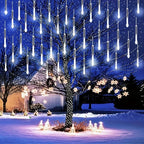 USB Meteor Shower LED String Lights 30CM/50CM 8Tube Holiday Patio Waterproof Fairy Garden Decor Outdoor Street Garland Christmas