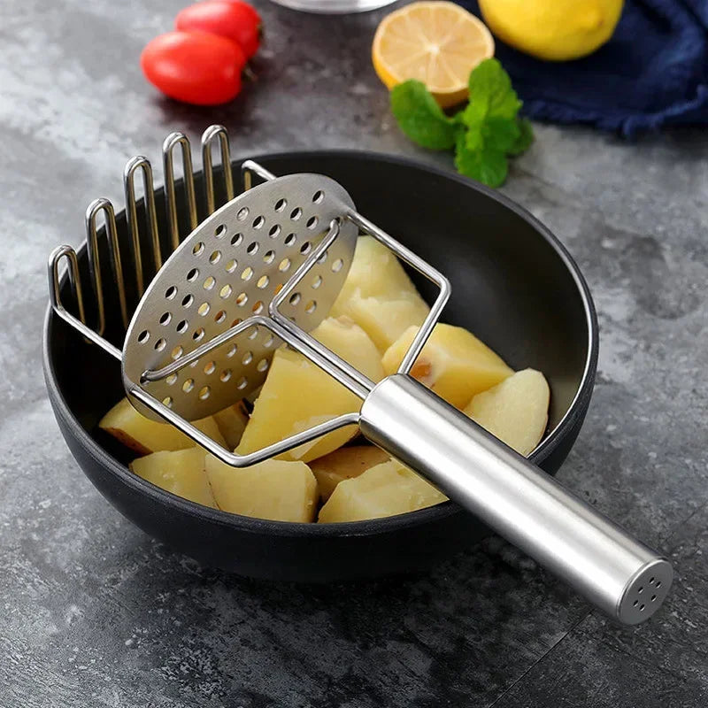 1PC Double-layer Potato Masher Press Mashed Potatoes Wavy Pressure Ricer Fruit Vegetable Press Crusher Kitchen Accessories Tools