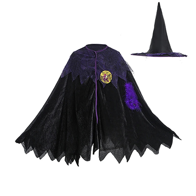 Halloween Costume Girls Witch Ghost Bride Vampire Cosplay Dress Kids Carnival Party Clothes Little Red Riding Hood Dresses Up
