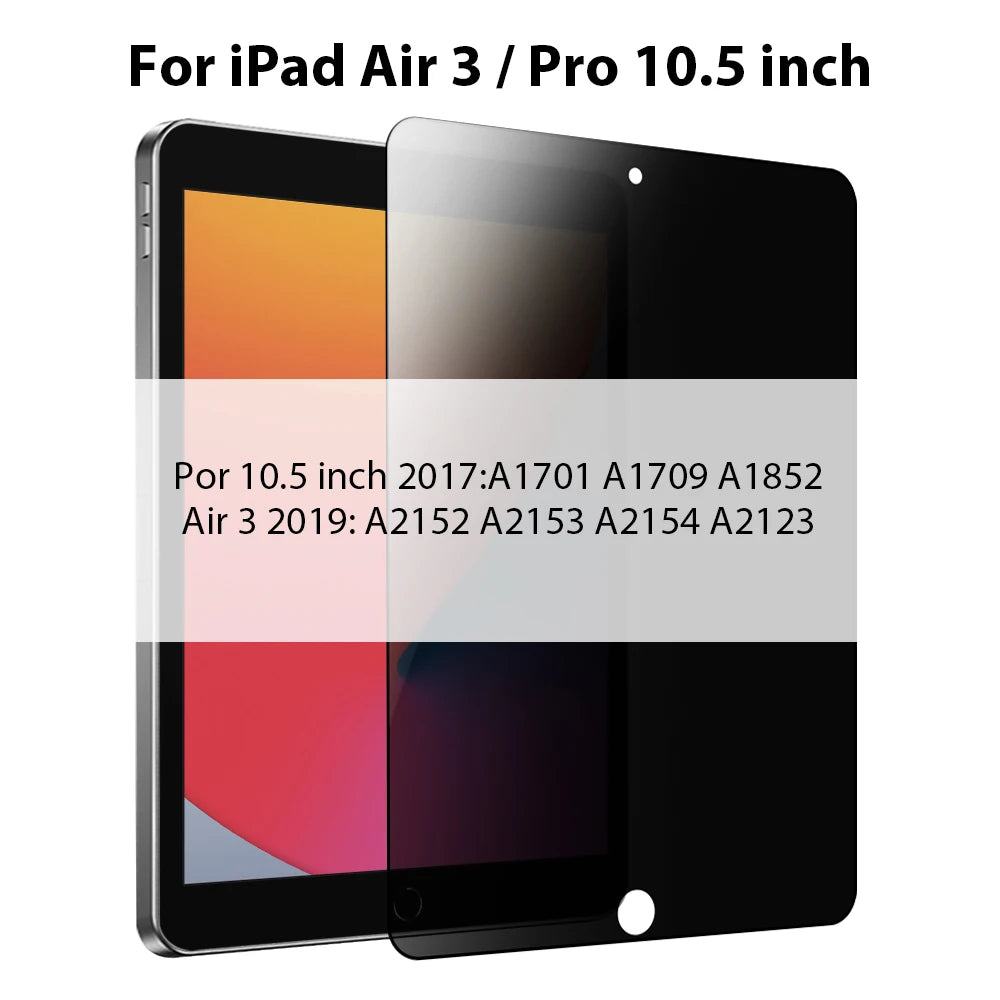 Privacy Glass For iPad A16 Pro 13 M4 12.9 11 2025 M5 10th 10 Generation Screen Protector Air 5 4 7th 8th 9th 10.2 Mini 6 7 Film