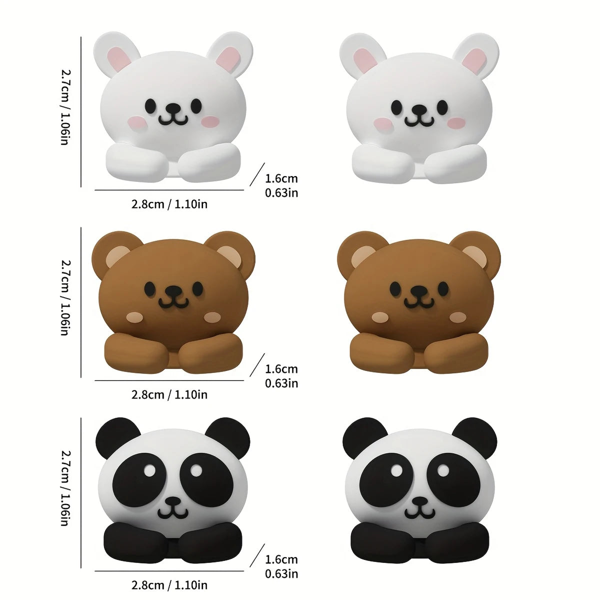 WORTHBUY Cute Desktop Cable Organizer Holder Winder Clips Desk Self-Adhesive Mobile Phone Data Cable Management Wire Cord Holder