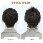 OLACA Synthetic Hair Bun Bands Blonde Black Messy Curly Chignon Donut Updo Scrunchies Fake Hair Pieces For Women Hair Extensions
