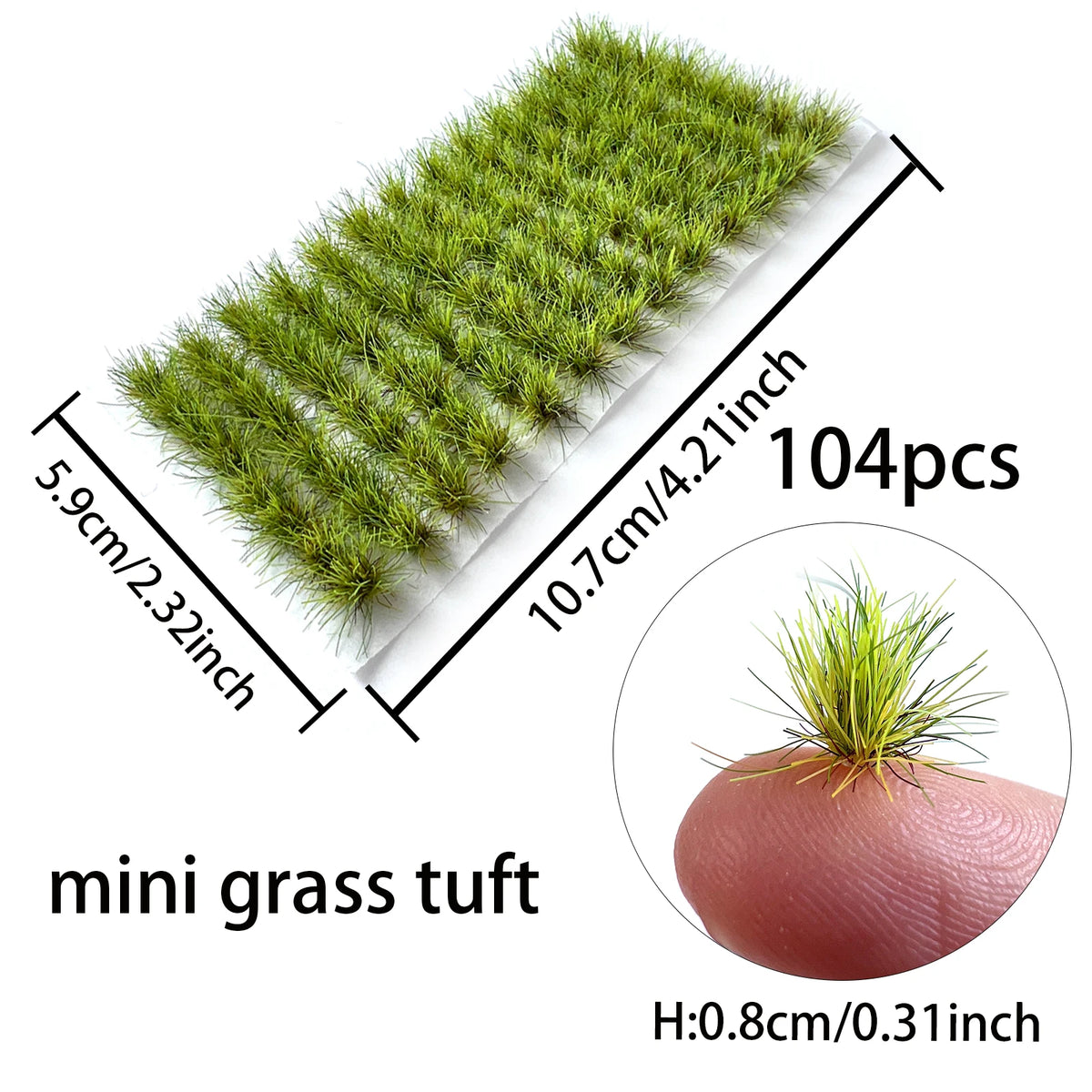 Micro Miniature Grass Cluster Model Sand Scene DIY Material Realistic Grass Tuft Miniature Grass Bushes Plant Cluster Scenery