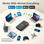 16TB External Solid State Drive High Speed USB3.1 Type-C Portable External Drive Lightweight Compact Plug & Play for Laptop PC M
