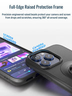 Shockproof Case for iPhone 17/16/15/14/13/12/11Pro Max Quad-Style Motorbike / Bicycle Phone Holder/Car Mount with Lock-in Design
