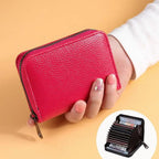 Card Holder PU Credit Card Wallet With Zipper Coin Pocket Slim Credit Card Case Business Bank Credit Card Bag Male Coin Pouch