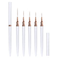 5pcs Professional Nail Art Liners Striping Brushes Tool Ultra-thin Line Detail Drawing Painting Brushes Manicure Pen Tools