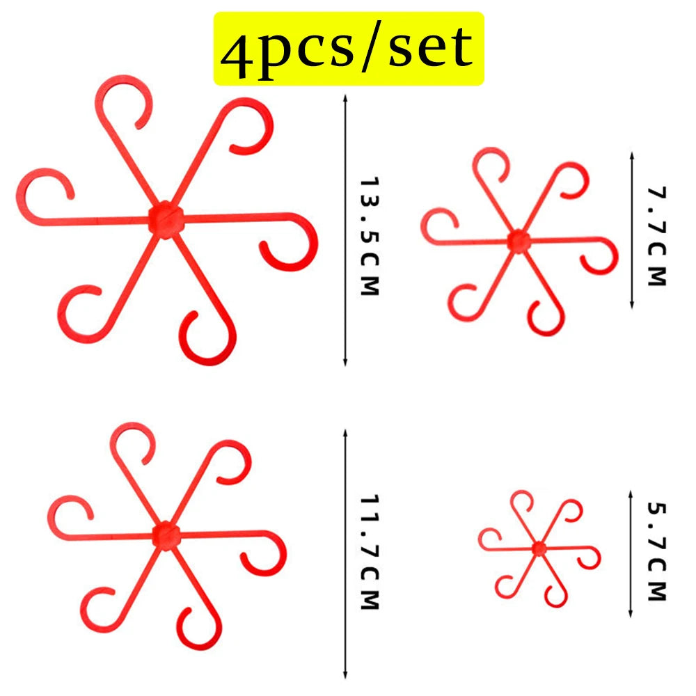 Plant Stem Support Frame Climbing Houseplant Stand Stakes Plastic Garden No Stake Trellis Indoor Plant Holder Rack Hoops