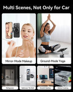2025 Magnetic Phone Holder Magsafe Compatible Vacuum Suction Cup 360° Rotation Car Truck Mount Universal Fit Portable Foldable