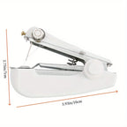 1 Mini Handheld Sewing Machine + 12 Random‑Color Thread Spools, Portable Easy‑Use Manual Sewing Tool for Home