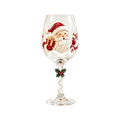 Christmas Gifts Santa Claus Christmas Wine Glass Snowman Transparent Clear Stemmed Cup Funny 3D Creative Tall Glass Table Decor
