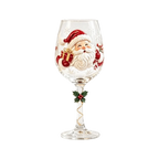 Christmas Gifts Santa Claus Christmas Wine Glass Snowman Transparent Clear Stemmed Cup Funny 3D Creative Tall Glass Table Decor
