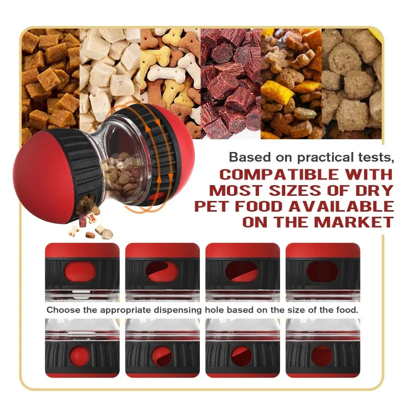Interactive Dog Puzzle Toy, Rolling Treat Dispensing Ball, Slow Feeder for Dogs, Boredom Relief & IQ Training