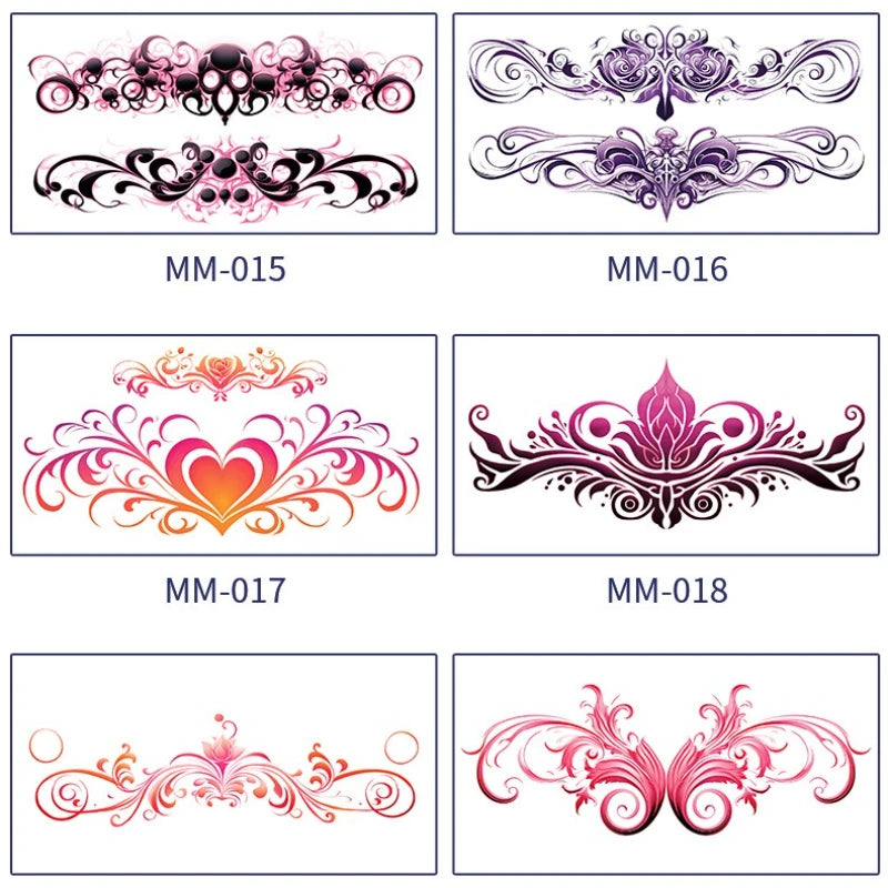 Sexy Succubus Tattoo Stickers Tatoo Waist Chest Woman Art Temporary Tattoos Waterproof Long-Lasting Fake Tattoos For Women