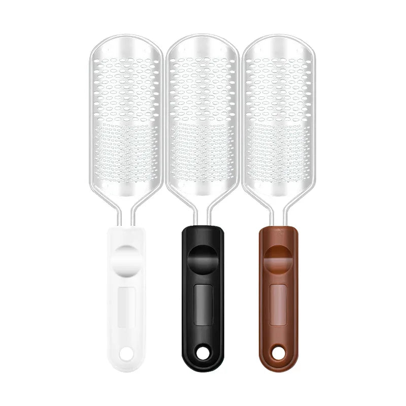 1Pcs File Pedicure Stainless Steel Foot Scrubber Heel Callus Dead Skin Remover Exfoliating Professional Feet Care Tool Pedicure