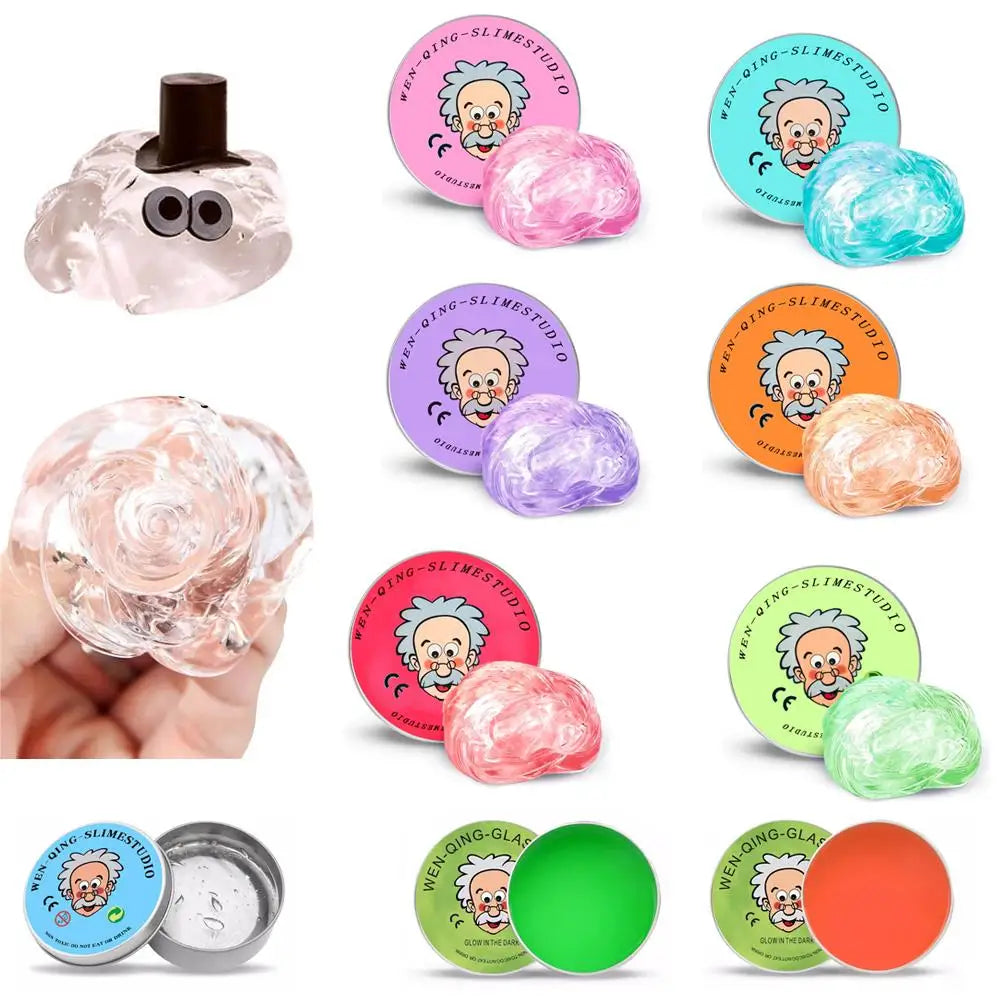 7E-Non-newtonian Liquid Decompression Toy Transparent Liquid Glass DIY Handmade Fun Stress Relieving Non Stick Children Gifts