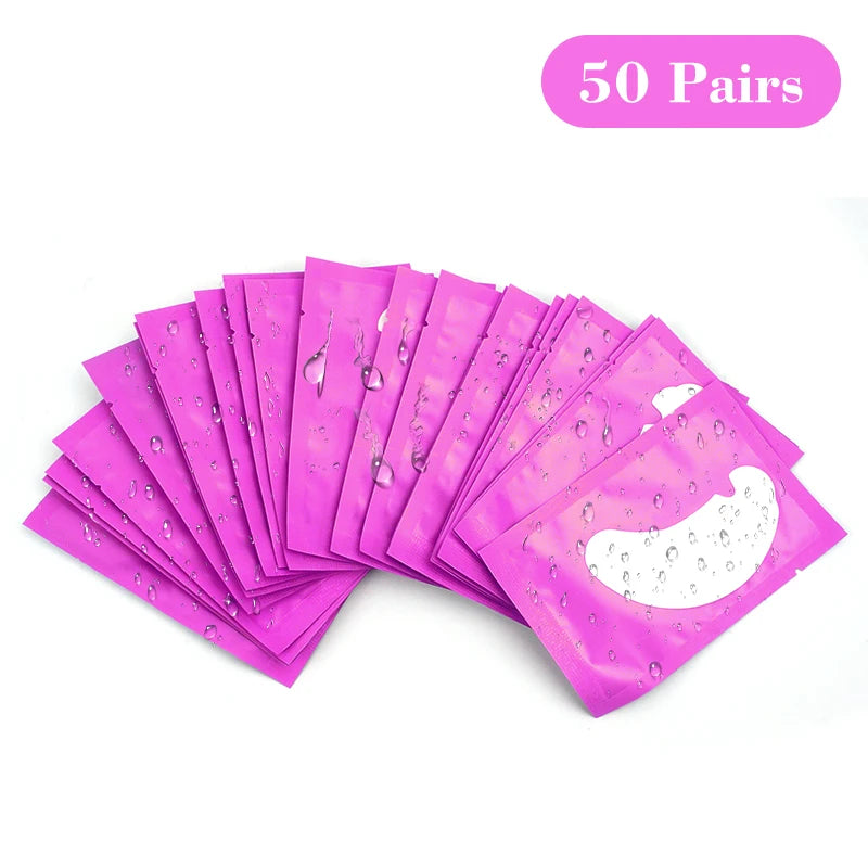 50Pairs U Eye Patches Eyelash Extension Under Eye Pads Makeup Lashes Patch Tip Stickers Pads For Eyelash Extension Supplies