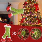 1pc Merry Christmas Green Red Santa Claus Legs Ornament Home Winter Happy New Year Xmas Celebration Party Decoration Supplies